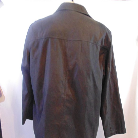 Lauren Ralph Lauren button up overcoat Black Large - Picture 3 of 10